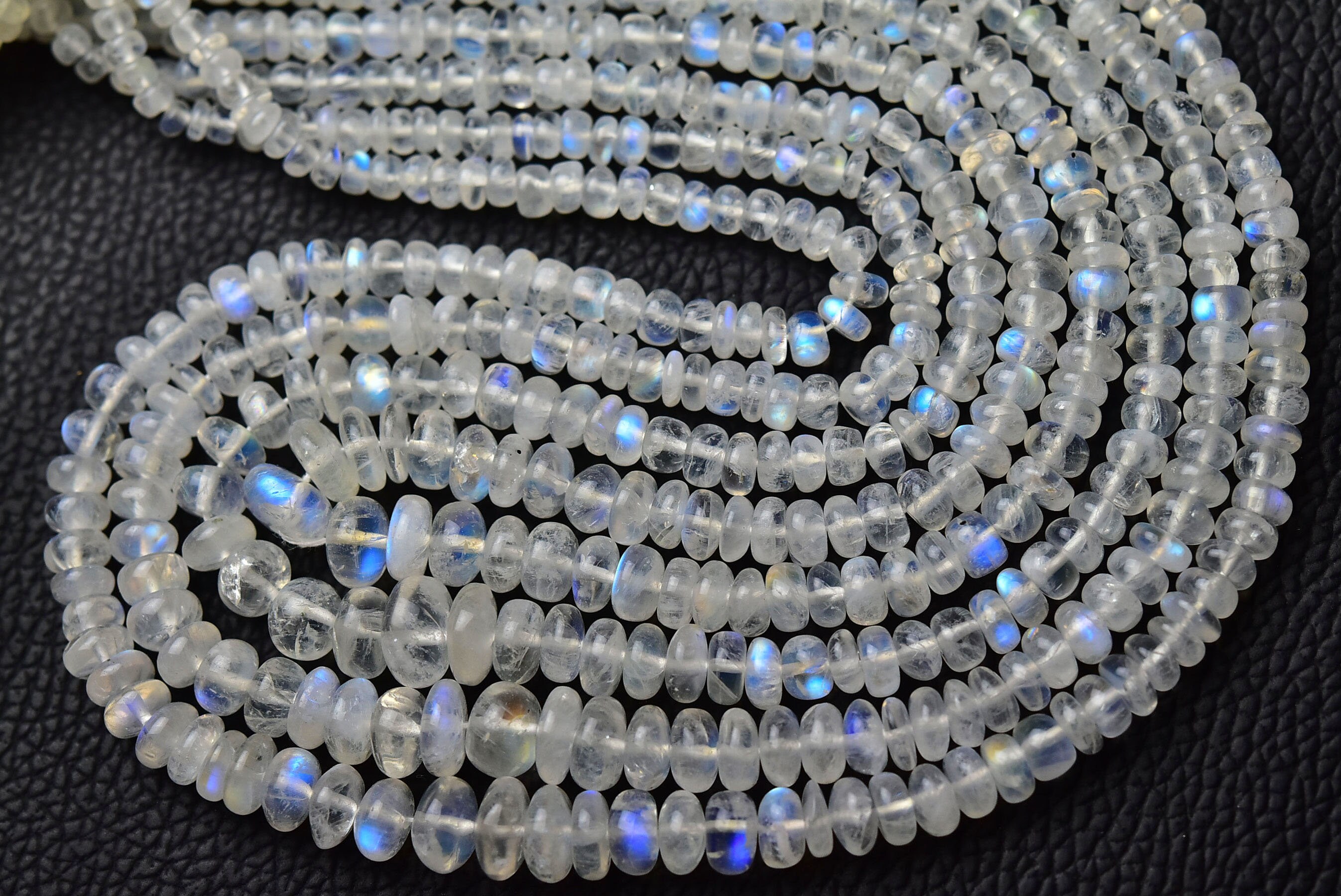 Aaa Natural Rainbow Moonstone Plain Rondelle Beads 4mm To 9mm Smooth Rondelle Gemstone Beads Moonstone Plain Beads 9 Inch Strand No6364 Aaa Natural Rainbow Moonstone Plain Rondelle Beads 4mm To 9mm Smooth Rondelle Gemstone Beads Moonstone Plain Beads 9 Inch Strand No6364
