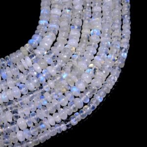 Aaa Natural Rainbow Moonstone Beads, Rainbow Moonstone Smooth Rondelle Beads Gemstone Beads, Semiprecious Gems, Jewellry Making Aaa Natural Rainbow Moonstone Beads, Rainbow Moonstone Smooth Rondelle Beads Gemstone Beads, Semiprecious Gems, Jewellry Making
