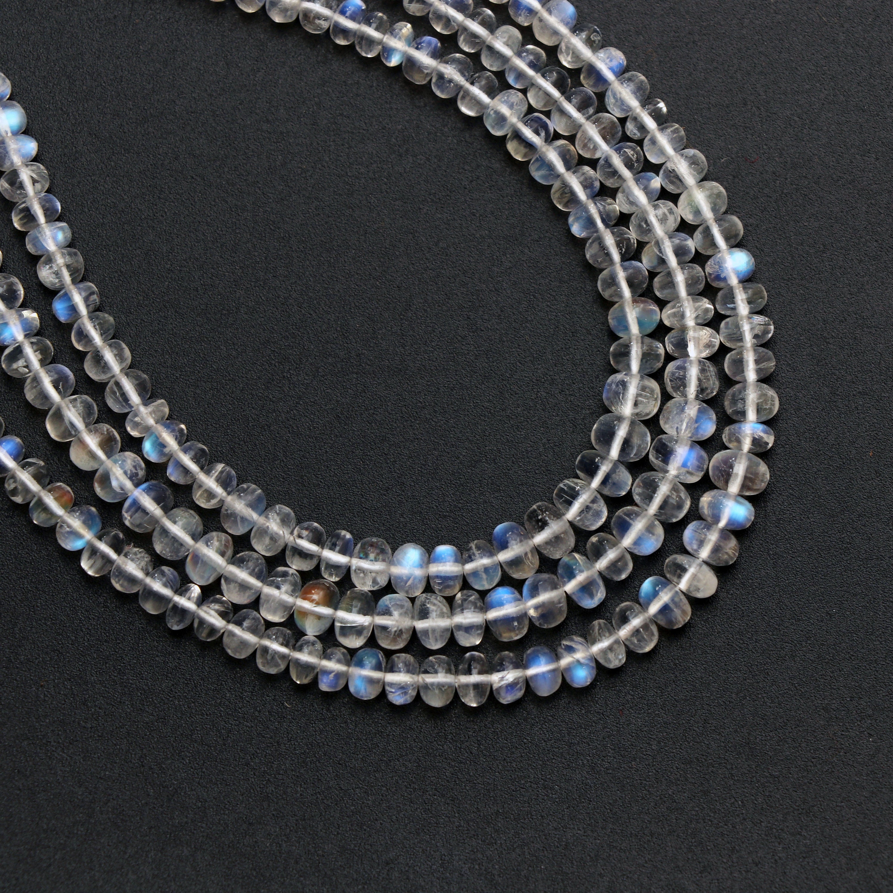 Natural Rainbow Moonstone Smooth Roundel Beads, 3 Mm To 5 Mm, Rainbow Beads, Moonstone Strand, 8 Inch/16 Inch Full Strand, Per Strand Price Natural Rainbow Moonstone Smooth Roundel Beads, 3 Mm To 5 Mm, Rainbow Beads, Moonstone Strand, 8 Inch/16 Inch Full Strand, Per Strand Price