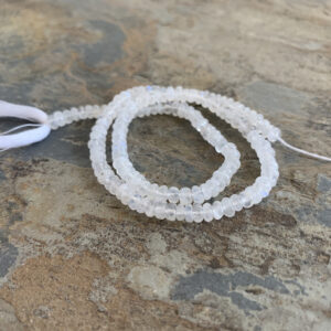 Rainbow Moonstone Rondelles, Moonstone Beads, Choose 3.5 Or 4.5mm, 13 Inch Strand