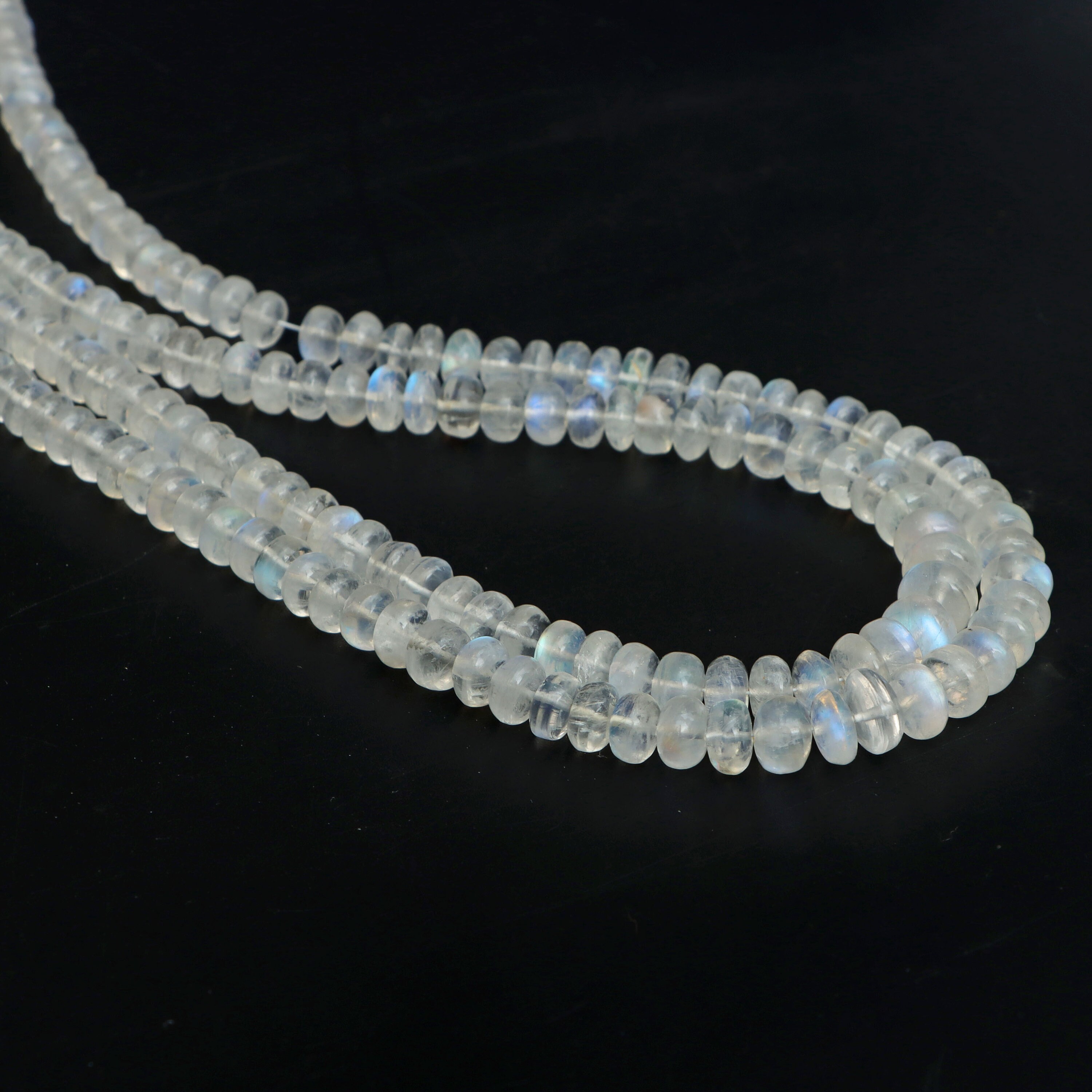 Rainbow Moonstone Smooth Rondelle Beads, 6 Mm To 8 Mm, Plain Rondelle Moonstone, Plain Moonstone Beads, 18 Inch Strand, Price Per Strand Rainbow Moonstone Smooth Rondelle Beads, 6 Mm To 8 Mm, Plain Rondelle Moonstone, Plain Moonstone Beads, 18 Inch Strand, Price Per Strand