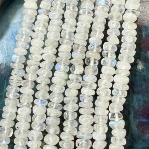 Rainbow Moonstone Smooth Rustic Rondelle heishi Beads 5 mm approx handcut / Glowing Moonstone Gemstone Beads Rainbow Moonstone Smooth Rustic Rondelle heishi Beads 5 mm approx handcut / Glowing Moonstone Gemstone Beads