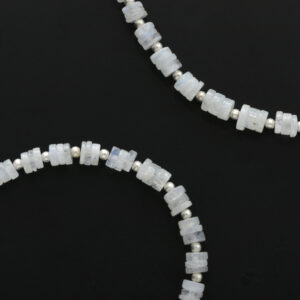 Rainbow Moonstone Smooth Tyre - 4 Mm To 5 Mm - Rainbow Moonstone - Gem Quality , 8 Inch Full Strand, Price Per Strand Rainbow Moonstone Smooth Tyre - 4 Mm To 5 Mm - Rainbow Moonstone - Gem Quality , 8 Inch Full Strand, Price Per Strand