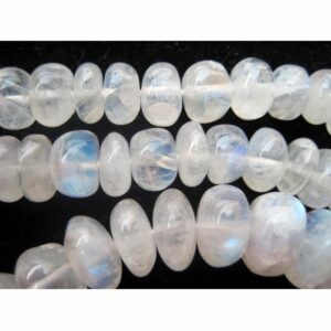 Rainbow Moonstone Rondelle, White Rainbow Beads, 4mm To 12mm Beads, Rondelle Beads, 16 Inch Strand, 100 Pieces Approx