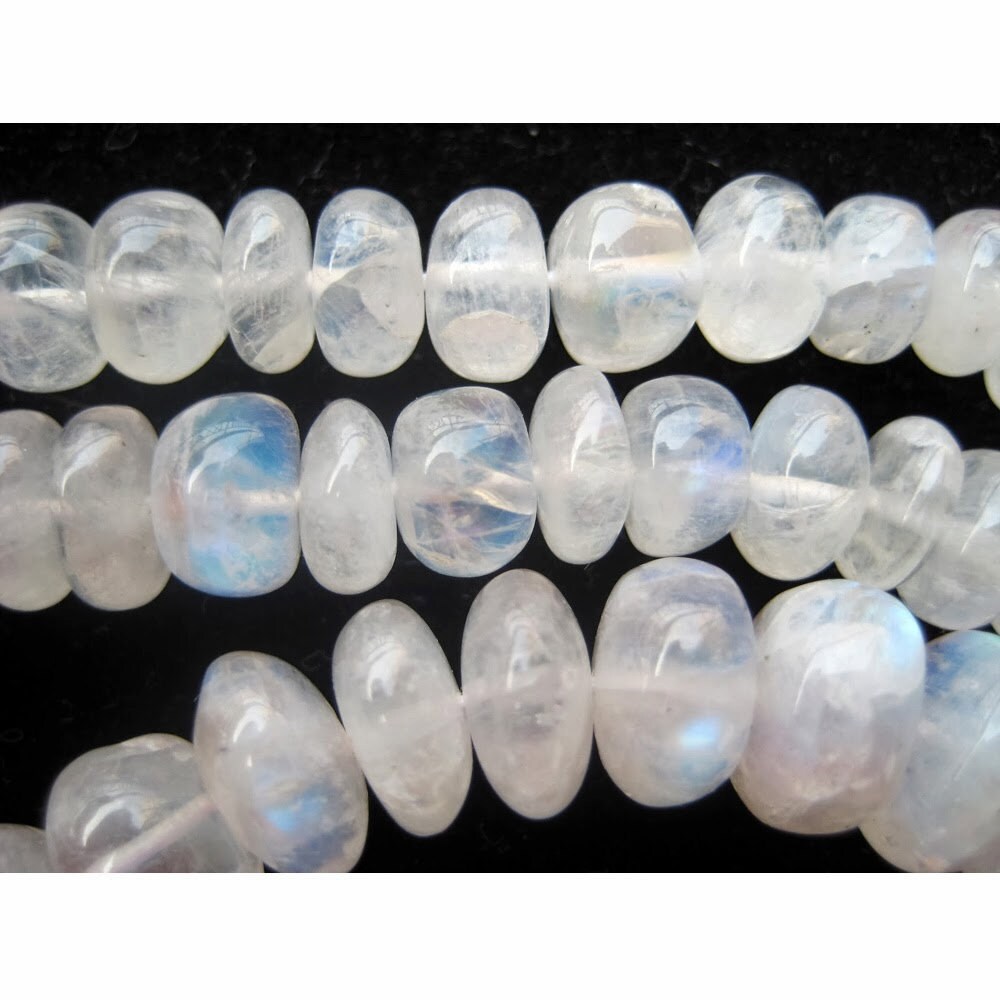 Rainbow Moonstone Rondelle, White Rainbow Beads, 4mm To 12mm Beads, Rondelle Beads, 16 Inch Strand, 100 Pieces Approx