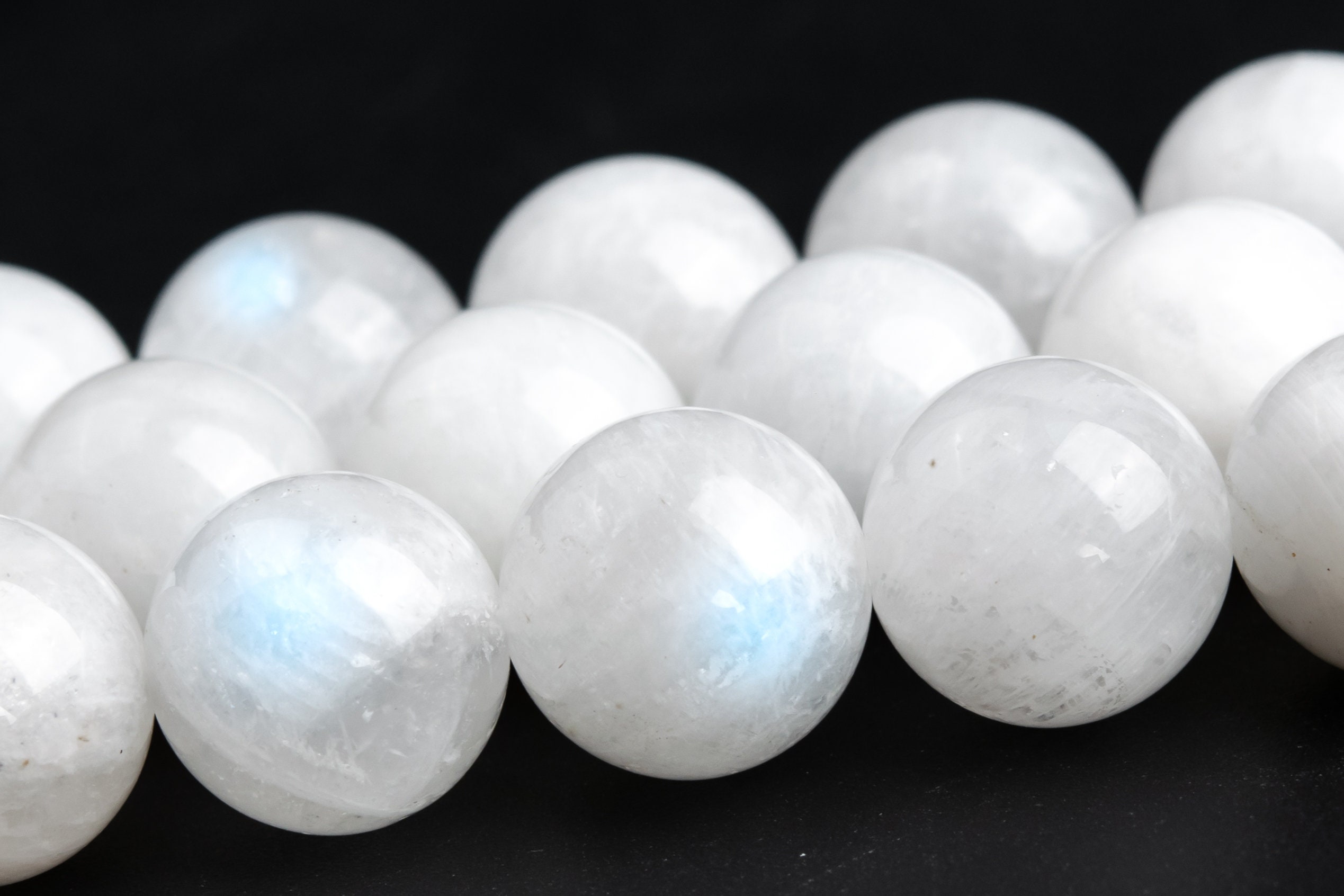12mm Rainbow Moonstone Beads India Genuine Natural Gemstone Half Strand Round Loose Beads 7.5" Bulk Lot Options (117451h-3785)