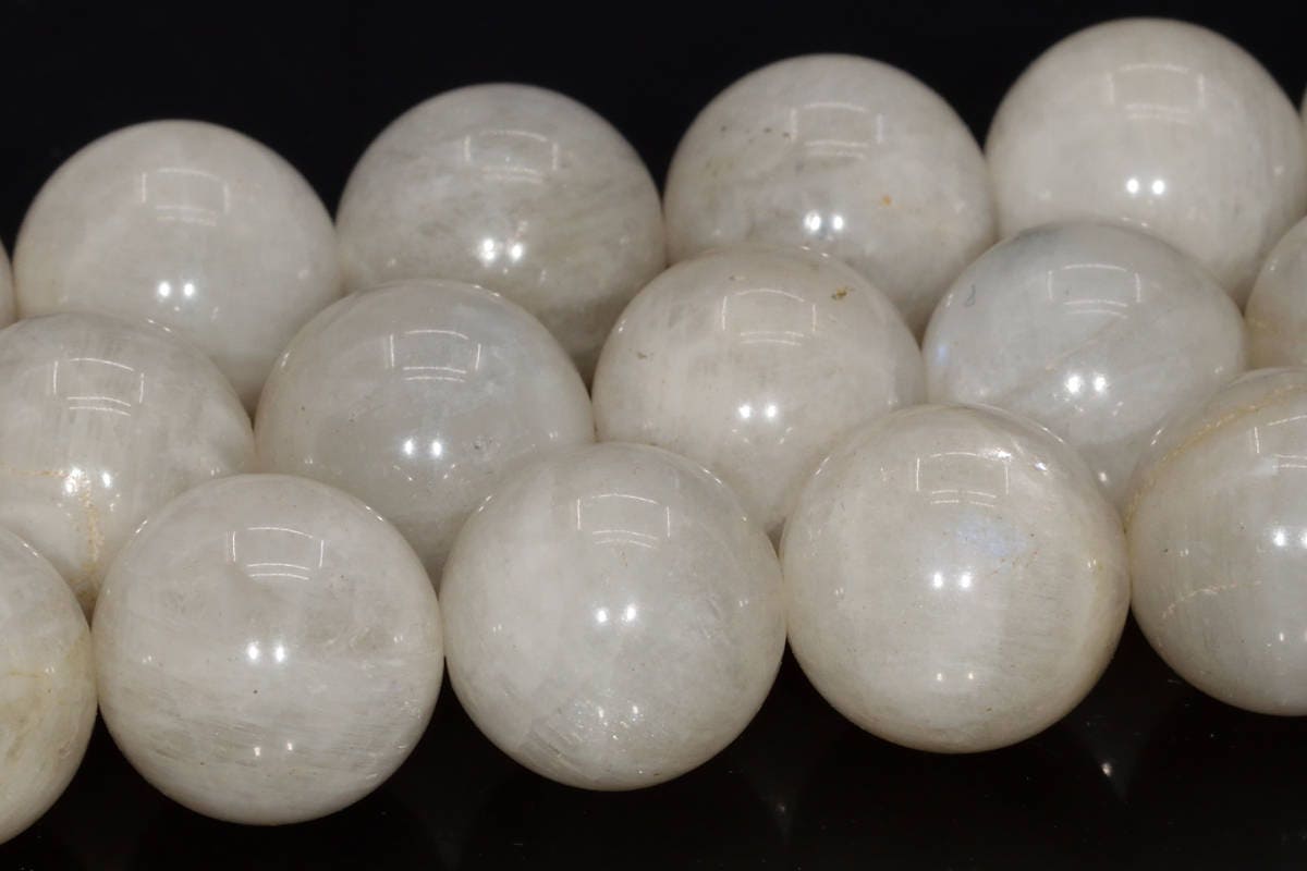 12mm Rainbow Moonstone Beads Grade B+ Genuine Natural Gemstone Full Strand Round Loose Beads 15.5" Bulk Lot 1,3,5,10 And 50 (104204-1144)