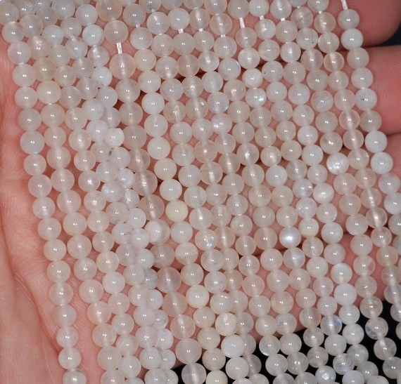 4mm Rainbow Moonstone Gemstone White Round 4mm Loose Beads 16 Inch Full Strand Lot 1,2,6,12 And 50 (80001117-439) 4mm Rainbow Moonstone Gemstone White Round 4mm Loose Beads 16 Inch Full Strand Lot 1,2,6,12 And 50 (80001117-439)
