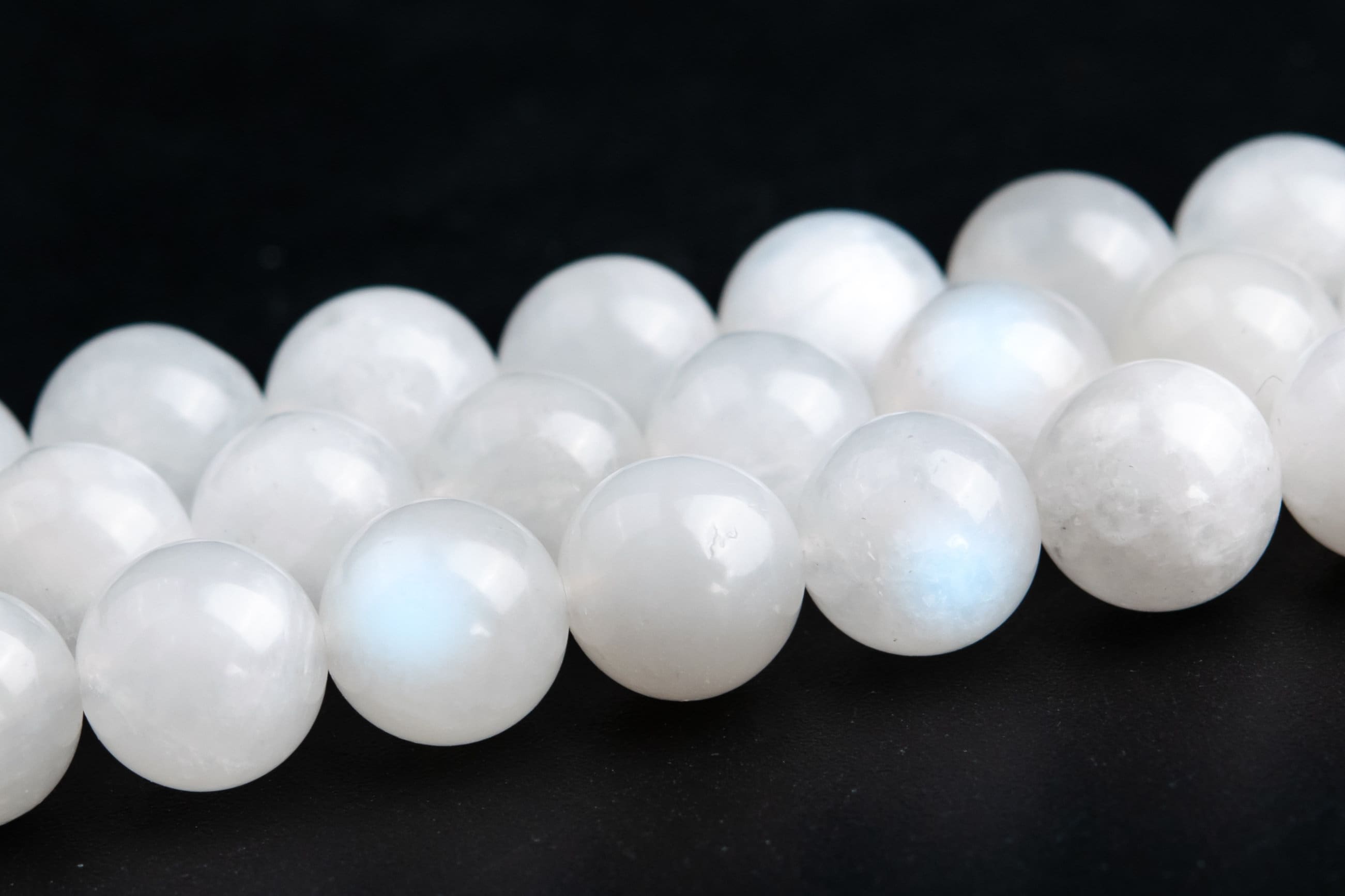 7-8mm Rainbow Moonstone Beads India Grade A Genuine Natural Gemstone Half Strand Round Loose Beads 7" Bulk Lot Options (117416h-3757)