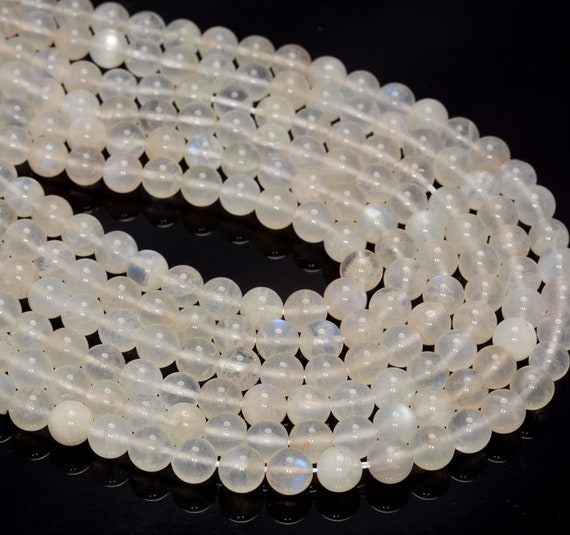 8mm Rainbow Moonstone Gemstone Grade Aa Round 7-8mm Loose Beads 15.5 Inch Full Strand Lot 1,2,6,12 And 50 (80005569-471)