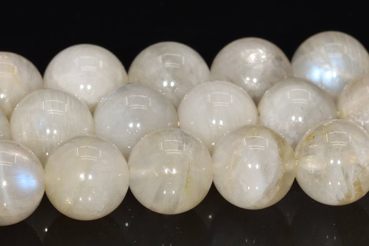 9mm Rainbow Moonstone Beads Grade B+ Genuine Natural Gemstone Full Strand Round Loose Beads 15.5" Bulk Lot 1,3,5,10 And 50 (104216-1149)