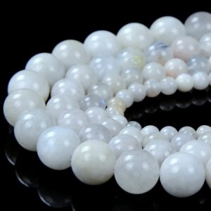 Natural Rainbow Moonstone Gemstone Round 5MM 6MM 8MM 10MM Loose Beads BULK LOT 1,2,6,12 and 50 (D276) Natural Rainbow Moonstone Gemstone Round 5MM 6MM 8MM 10MM Loose Beads BULK LOT 1,2,6,12 and 50 (D276)