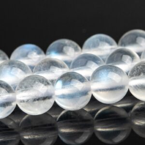 Transparent Rainbow Moonstone Beads Genuine Natural Grade AAA Gemstone Round Loose Beads 4MM 5MM Bulk Lot Options Transparent Rainbow Moonstone Beads Genuine Natural Grade AAA Gemstone Round Loose Beads 4MM 5MM Bulk Lot Options