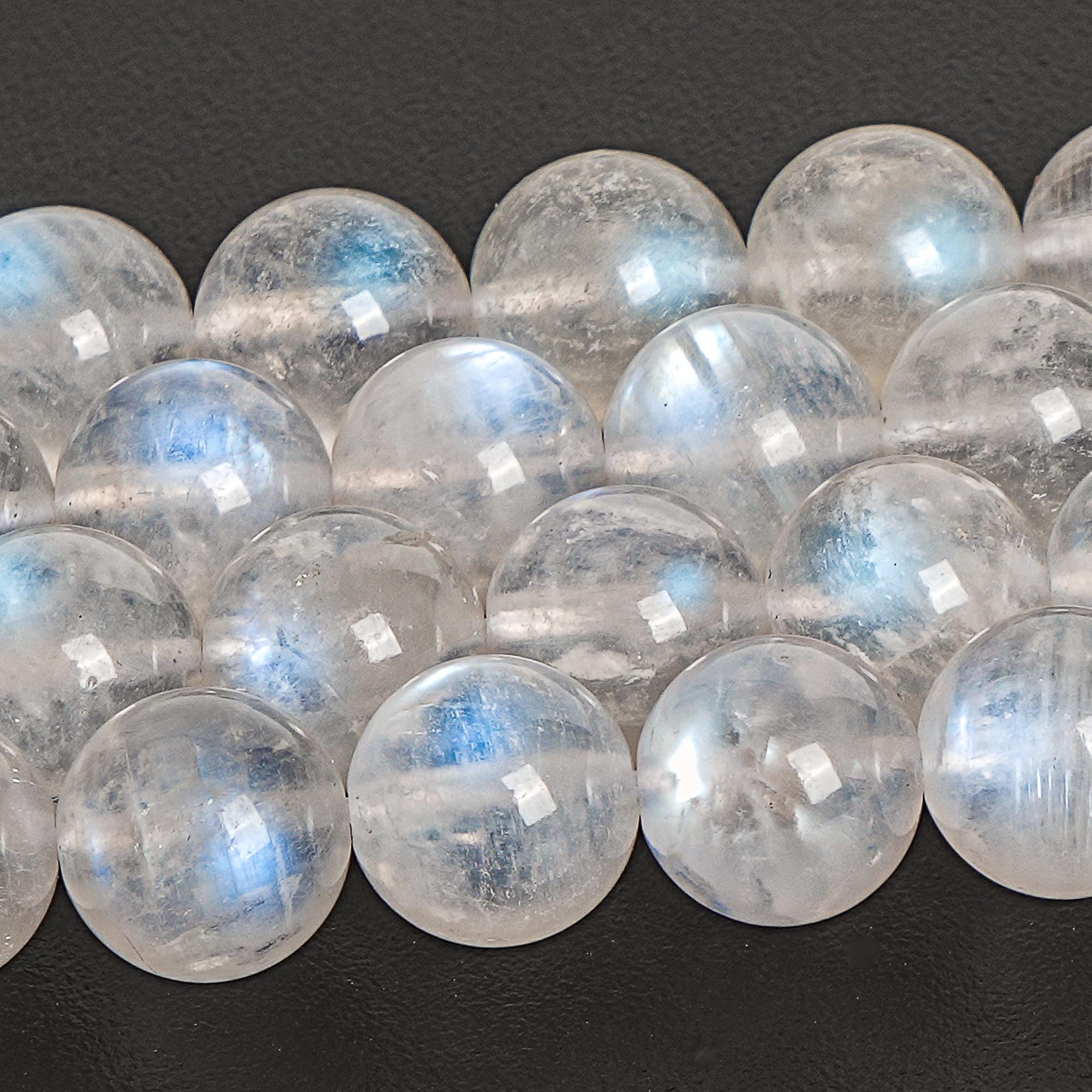 White Rainbow Moonstone Beads Genuine Natural Grade Aa Gemstone Round Loose Beads 6mm 8mm 10mm Bulk Lot Options