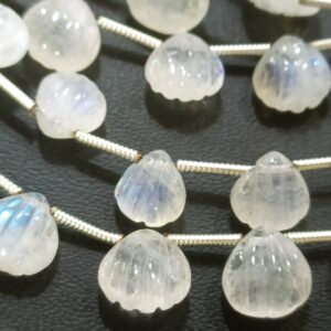 10 Pcs, Rainbow Moonstone Carving Heart Shape, Size 8-9mm Approx