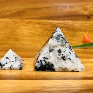 Rainbow Moonstone Crystal Pyramid, Healing Crystal, 1 And 2 Inches