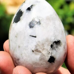 Rainbow Moonstone Egg: Reiki Charged Crystal Decor (50MM) Rainbow Moonstone Egg: Reiki Charged Crystal Decor (50MM)