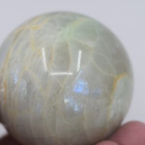 Garnierite In Rainbow Moonstone Sphere