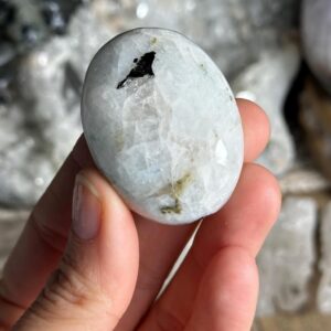Rainbow Moonstone Palm Stone