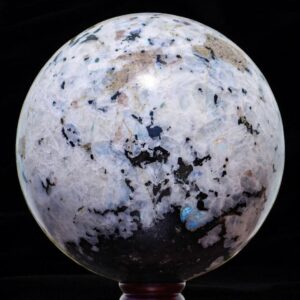 Giant 14kg Rainbow Moonstone Sphere 215mm Flashy Crystal Ball Energy Healing Altar Decor India Giant 14kg Rainbow Moonstone Sphere 215mm Flashy Crystal Ball Energy Healing Altar Decor India