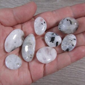 Rainbow Moonstone Tumbled Stone 0.5 Inch // Crystal Rainbow Moonstone Tumbled Stone 0.5 Inch // Crystal