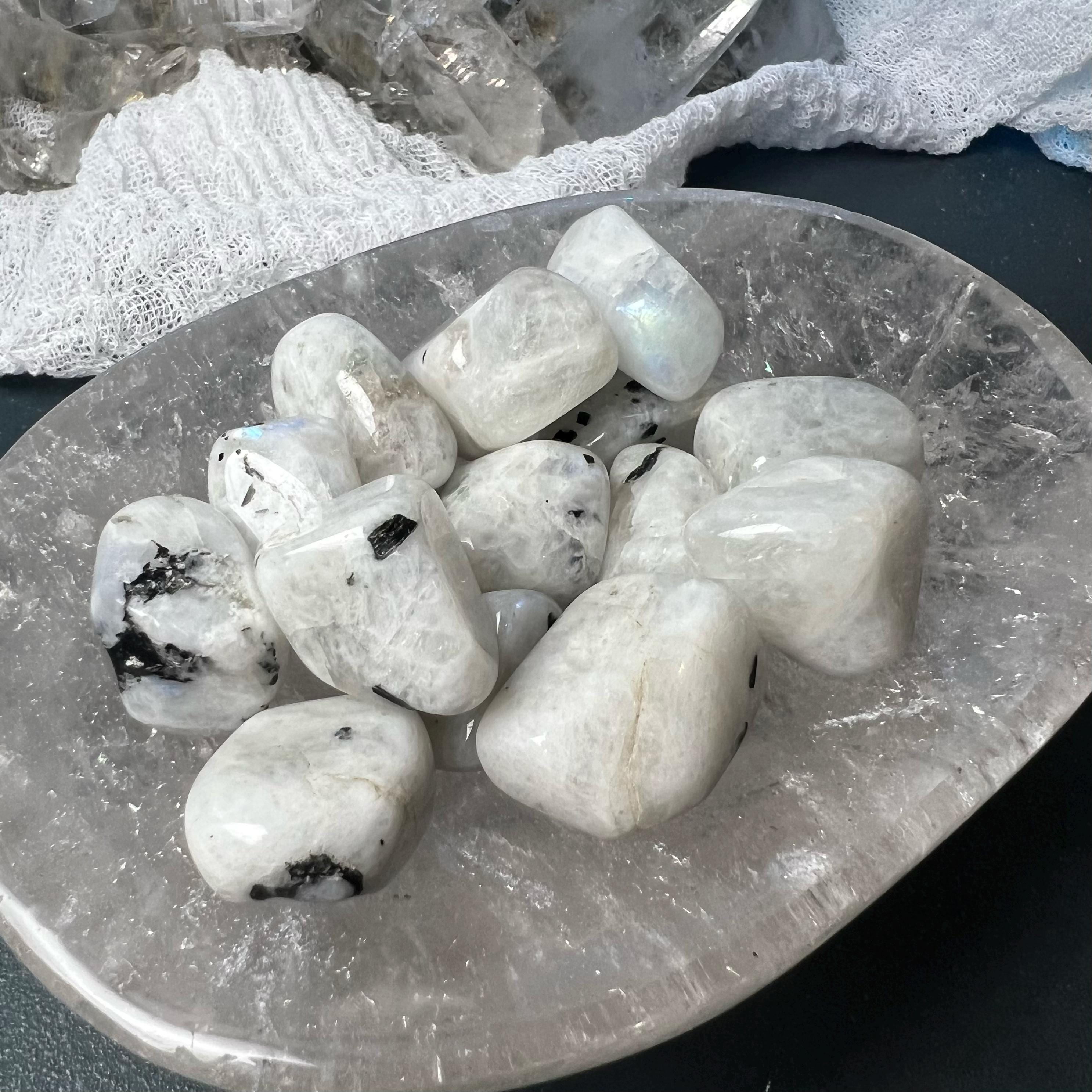 Tumbled Rainbow Moonstone - The Stone For Inner Peace And Harmony