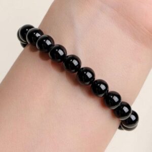 Rainbow Obsidian Stretch Bracelet, 12mm Round Gemstone, Meditation Crystal, Gift Pouch Included Rainbow Obsidian Stretch Bracelet, 12mm Round Gemstone, Meditation Crystal, Gift Pouch Included