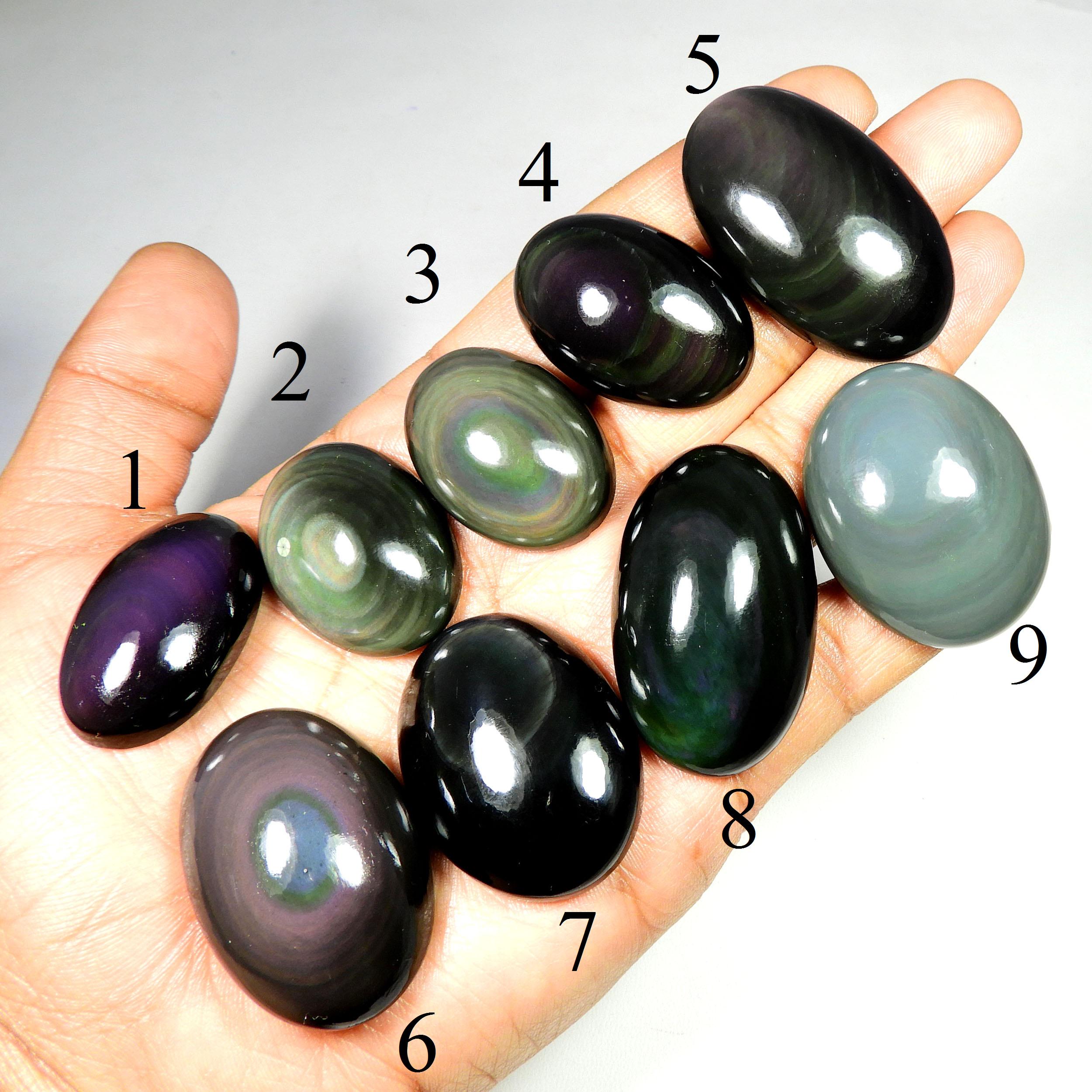 Awesome~ Natural Rainbow Obsidian. Rainbow Eye Obsidian Gemstone. Rainbow Obsidian Oval Shape Wholesale Lot Cabochon Loose For Jewelry Awesome~ Natural Rainbow Obsidian. Rainbow Eye Obsidian Gemstone. Rainbow Obsidian Oval Shape Wholesale Lot Cabochon Loose For Jewelry