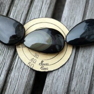 Rainbow Obsidian 22-29mm Freeform/ Irregular Shaped Beads (etb00750) Unique Jewelry/vintage Jewelry/gemstone Necklace