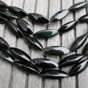 Rainbow Obsidian 10-11mm Triangle Tube Beads (etb00745)