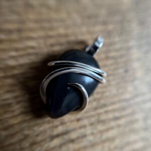 Rainbow Obsidian In Sterling Silver Pendant