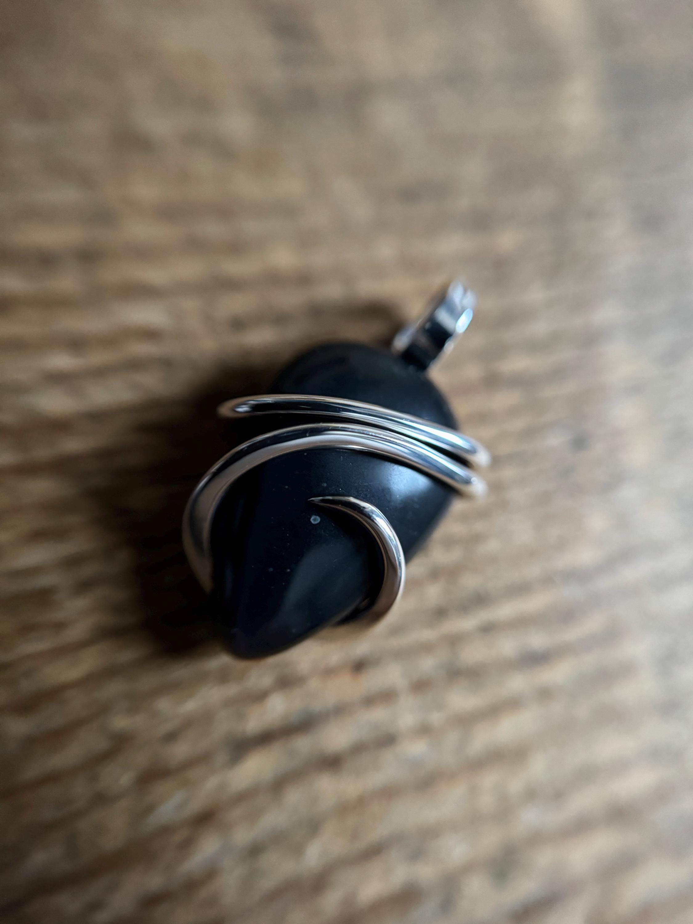 Rainbow Obsidian In Sterling Silver Pendant