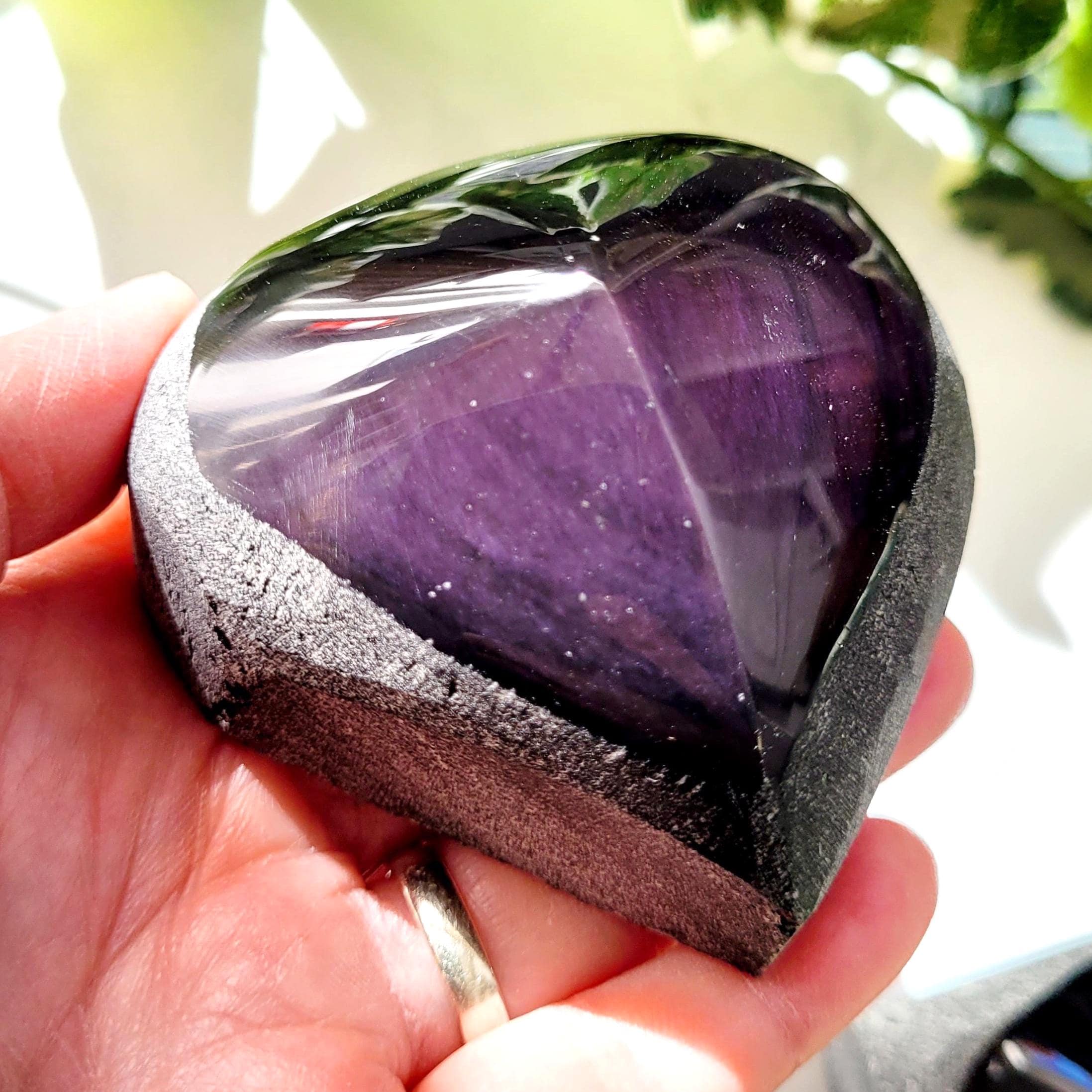Rainbow Obsidian Crystal Specimen • Protection And Grounding • Ethically Sourced