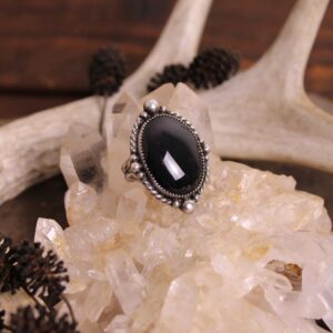 Rainbow Obsidian Statement Ring Size 9
