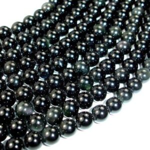 Rainbow Obsidian Beads, 6mm, Round Beads, 15 Inch, Full strand, Approx. 65 beads, Hole 1 mm, A quality (366054001)