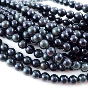 Rainbow Obsidian Beads (Round)(Smooth)(4mm)(6mm)(8mm)(10mm)(12mm)(16"Strand)