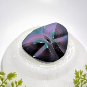 Rainbow Obsidian 3" Butterfly Carving #bc1256
