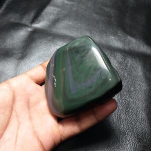 Polished Rainbow Obsidian Freeform: Healing Crystal Home Decor (229 Grams, 3.4'' Length)