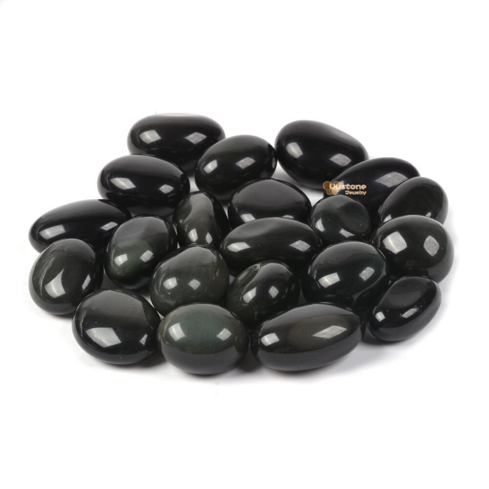 100 Grams Rainbow Obsidian Tumbled Polished Natural Crystal Healing Pocket Stones Rock Collection