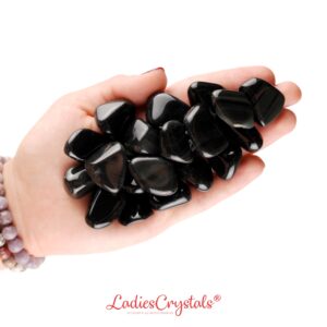 Rainbow Obsidian Tumbled Stone, Natural Protection Crystal With Hidden Iridescent Glow