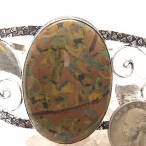 Rainforest Jasper Bangle or Arm Cuff