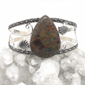 Rainforest Jasper Bangle or Arm Cuff