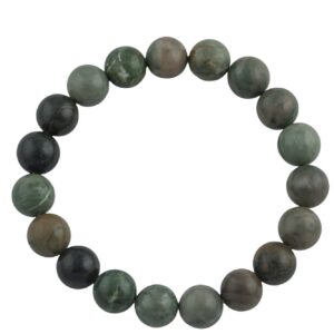 Natural Rainforest Jasper Round Size 10mm and 12mm- Handmade In USA- approx. 7-7.5" Bracelet Crystal Bracelet- LGS