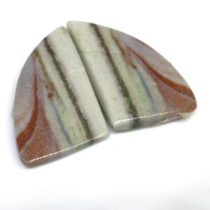 16.385 Carats Rainbow Rhyolite Wonderstone Utah Cabochons Pair For Earrings Handmade Cabochon For Use In Jewelry Designs Vernon Hills Utah