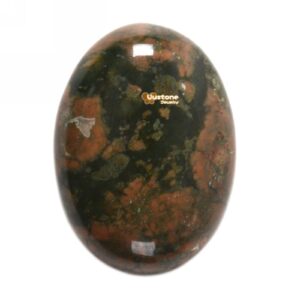 30mm Rainforest rhyolite jasper oval flatback cab cabochon 30mm Rainforest rhyolite jasper oval flatback cab cabochon