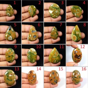 Rhyolite Jasper Cabochon. Amazing~ Rhyolite Jasper Gemstone. Natural Rainforest Jasper. Mix Shape Rhyolite Loose. Rhm- Rhyolite Jasper Cabochon. Amazing~ Rhyolite Jasper Gemstone. Natural Rainforest Jasper. Mix Shape Rhyolite Loose. Rhm-