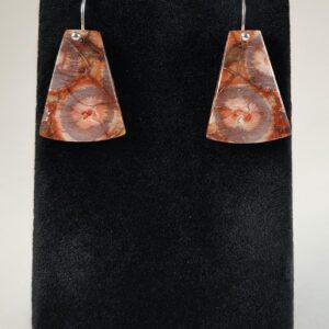 Birds Eye Rhyolite and Sterling Silver Earrings Handmade by Chris Hay Birds Eye Rhyolite and Sterling Silver Earrings Handmade by Chris Hay