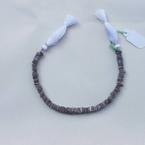 3 Strands Of Mushroom Rhyolite Squares Beads 6 To 8mm 8"