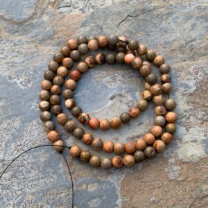 Birds Eye Rhyolite Beads, 4mm, 15 Inch Strand