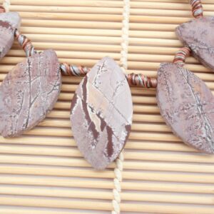 Matte Sonoran Dendrite Rhyolite Freeform Beads (etb01058) Unique Jewelry/vintage Jewelry/gemstone Necklace